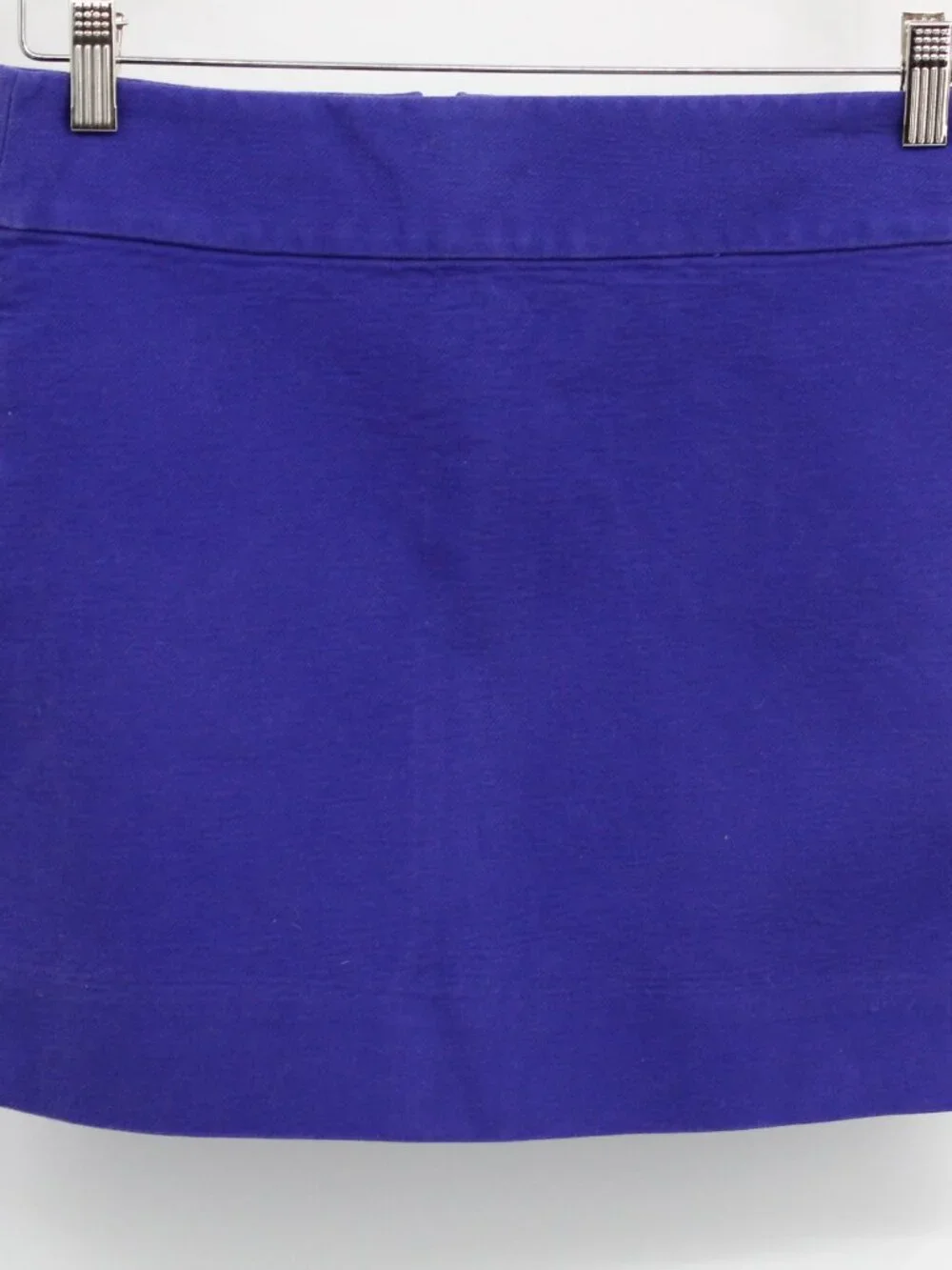 Vintage Y2K J CREW Purple A-Line Mini Skirt‎ Size 0 Short Summer Cotton Preppy